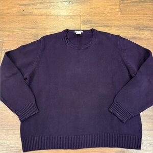 St. John's Bay Men's Deep Purple Crewneck Sweater